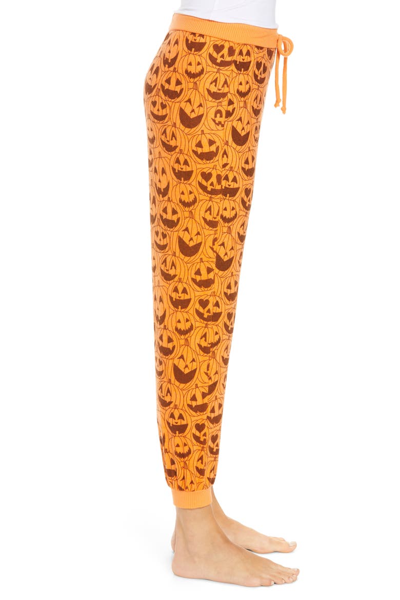 Jack-o-Lantern Cozy Joggers, Alternate, color, BLAZE