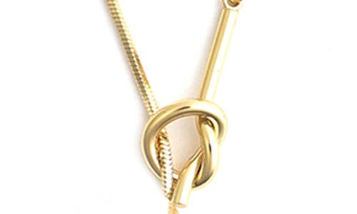 Panacea Snake Chain Y-necklace In Gold