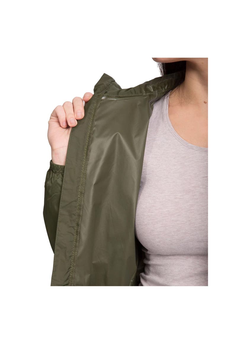 Gender Inclusive Qikpac Waterproof Jacket, Alternate, color, Moss