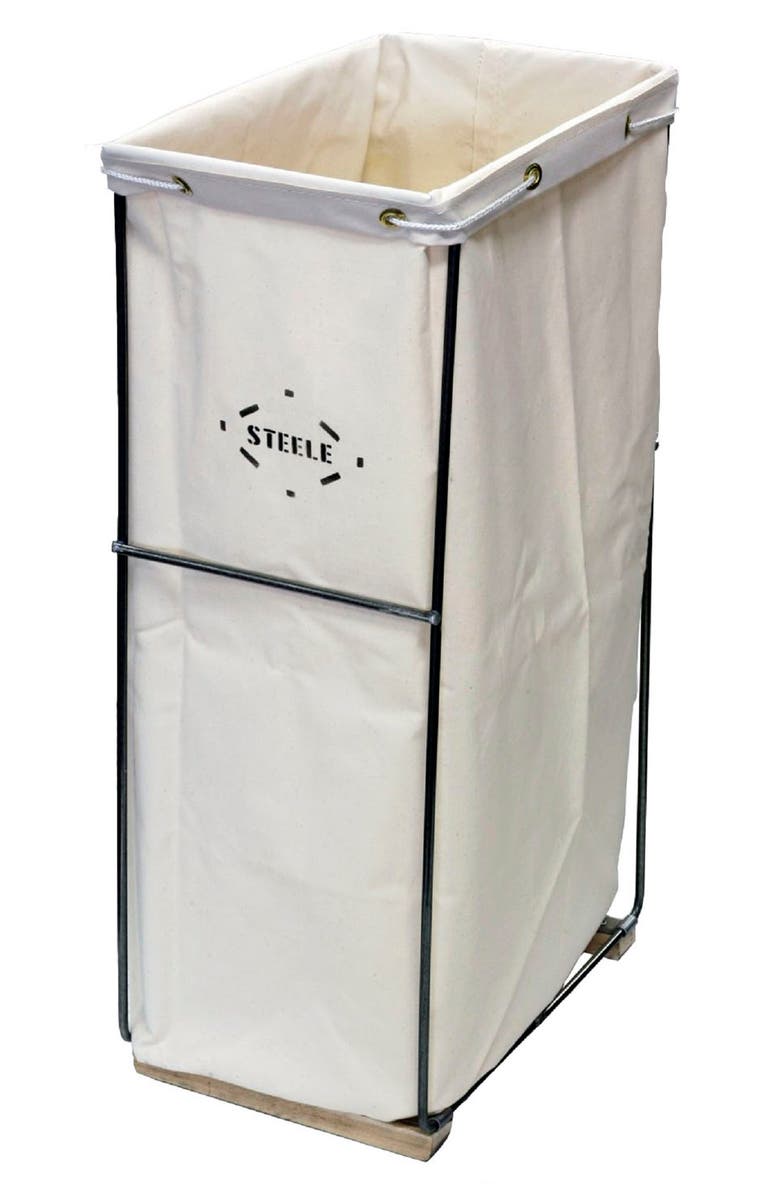 Steele Canvas Small Canvas Laundry Hamper, Alternate, color,