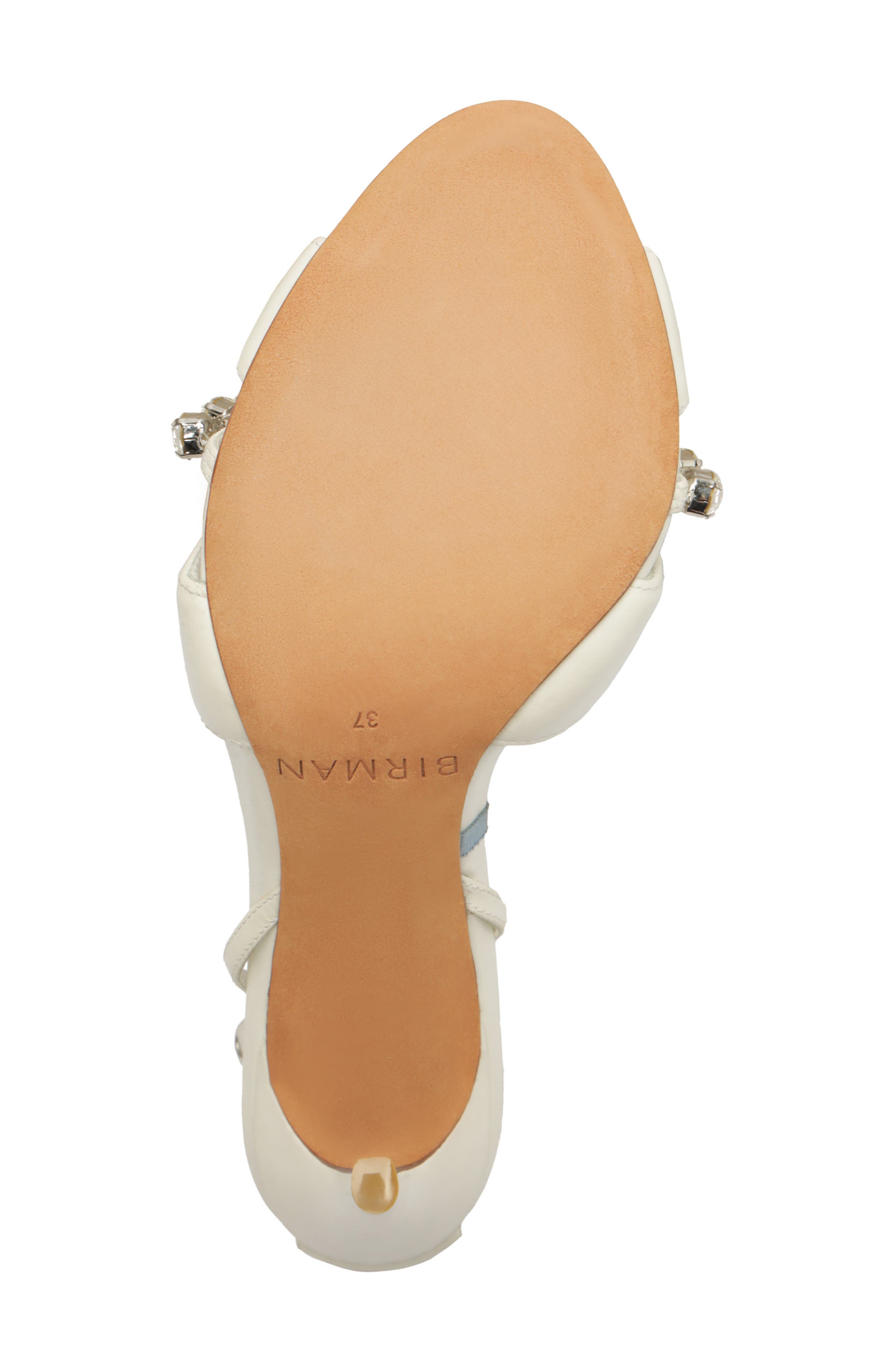 Alexandre Birman Georgina Crystal Ankle Strap Bridal Sandal, Alternate, color, Ivory