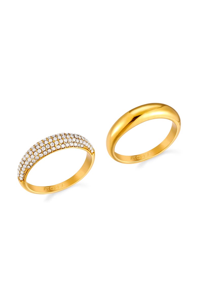 Day & Night Ring Set, Main, color, Gold