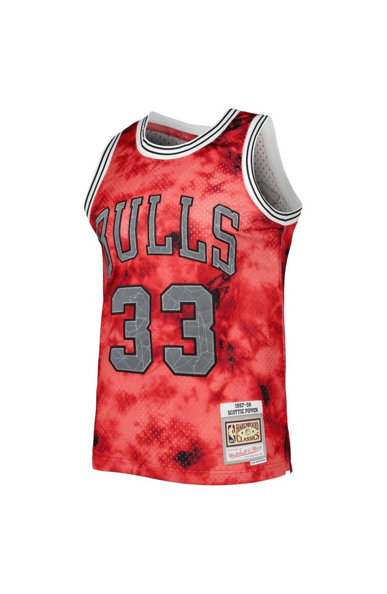 Mitchell & Ness Men's Mitchell & Ness Scottie Pippen Red Chicago Bulls 1997/98 Galaxy Swingman Jersey, Alternate, color, 