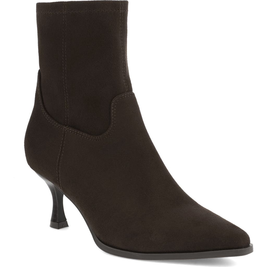 Mia Aletta Pointed Toe Bootie In Brown