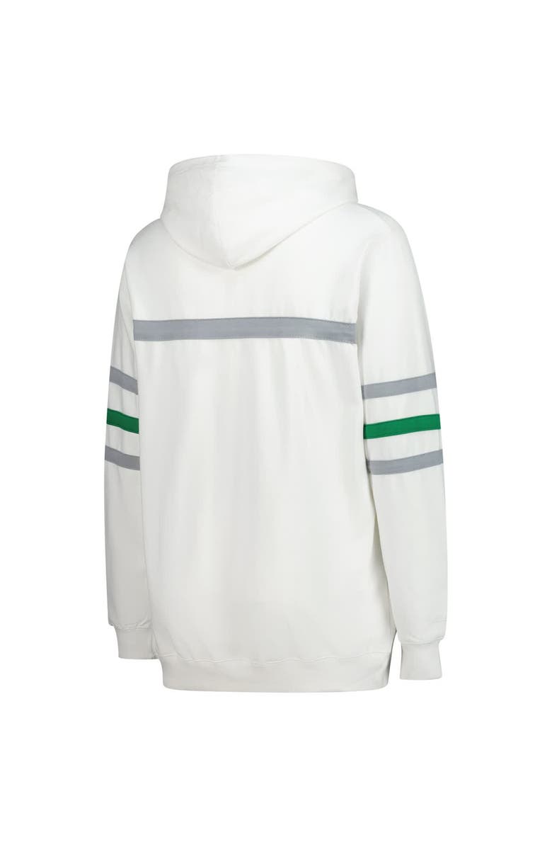 Mitchell & Ness Women's Mitchell & Ness White Philadelphia Eagles Plus Size Head Coach Throwback Pullover Hoodie, Alternate, color, White