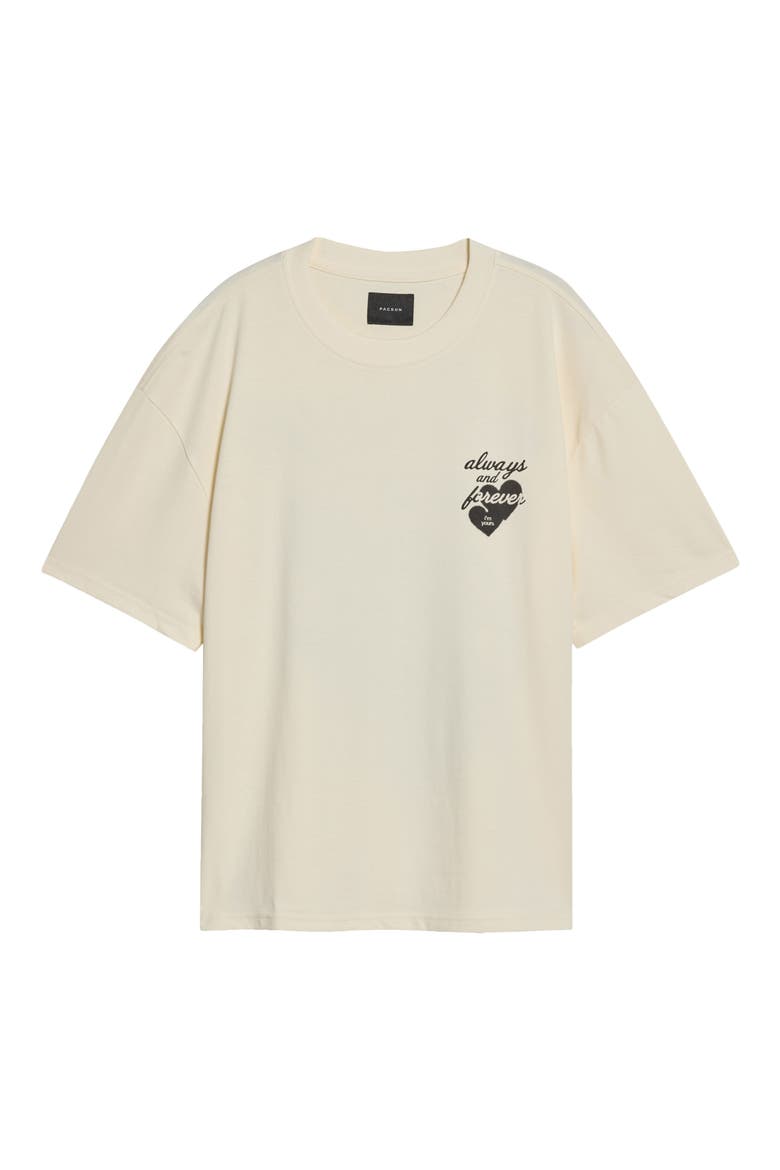 Forever Cotton Graphic T-Shirt, Main, color, CREAM