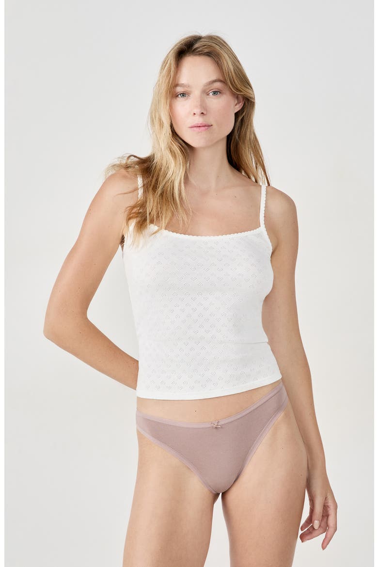 Jack 3-Pack Cotton Thongs, Alternate, color, TAUPE