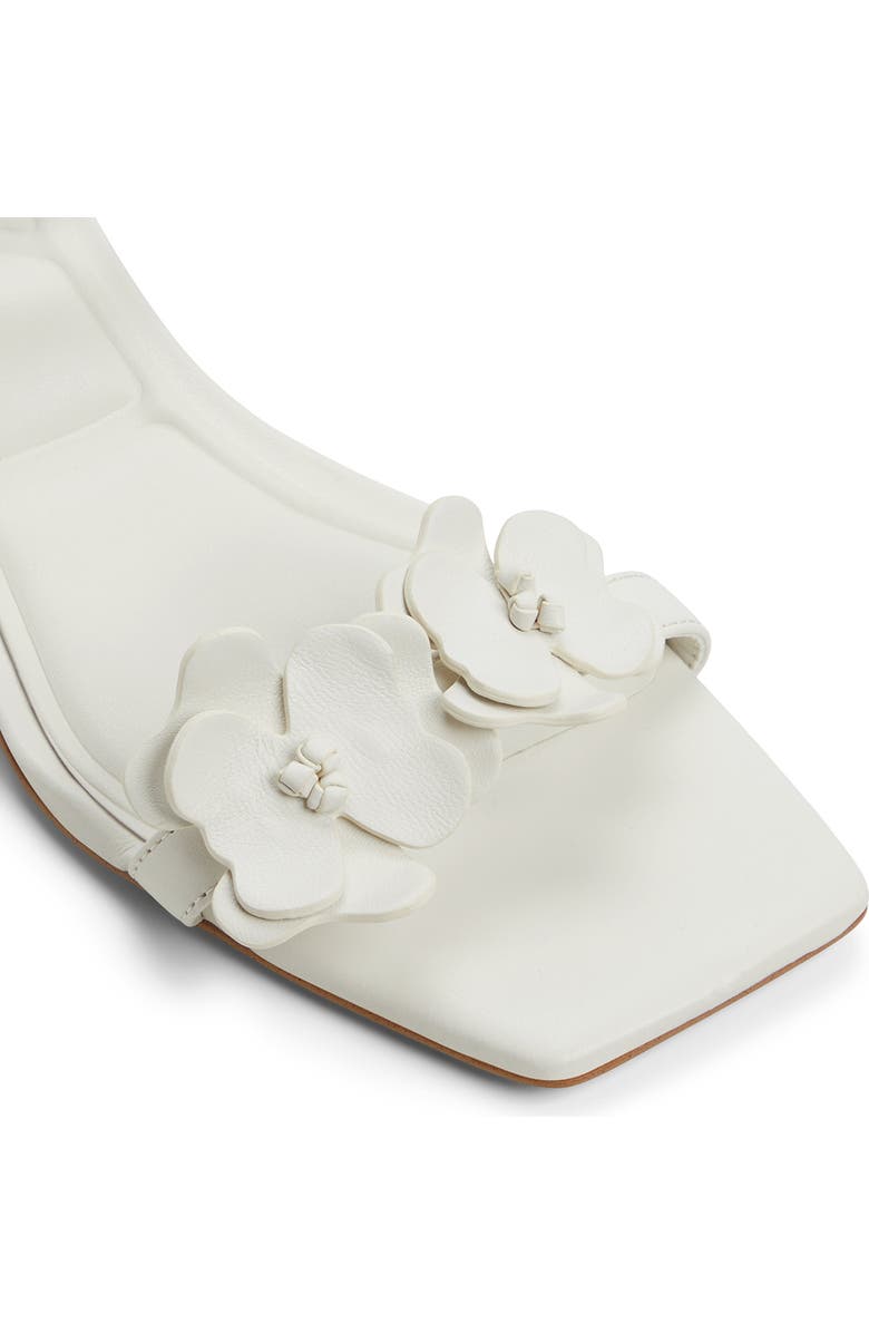 ALDO Daisyrose Ankle Strap Kitten Heel Sandal, Alternate, color, White/ Bone