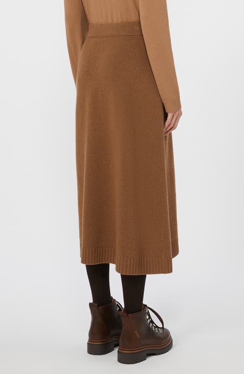 Weekend Max Mara Weekend Maxmara Wool Knit Skirt In Brown