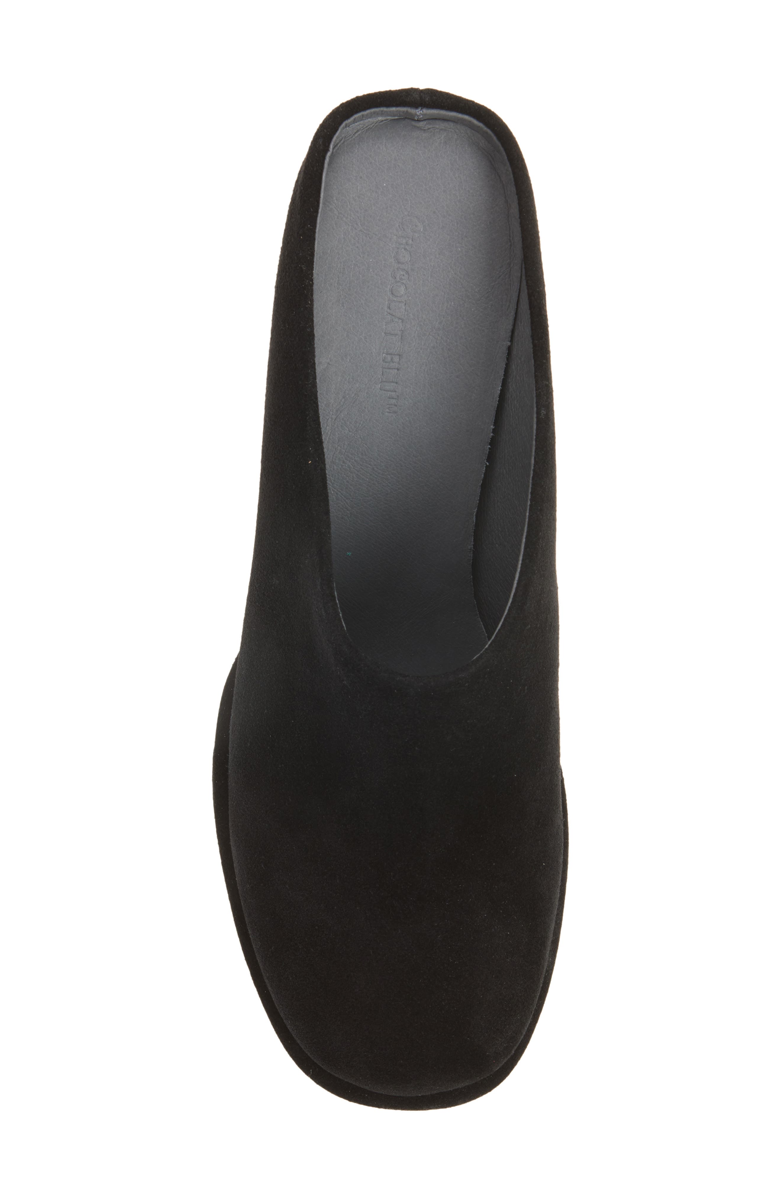 Dune Platform Mule, Alternate, color, BLACK SUEDE