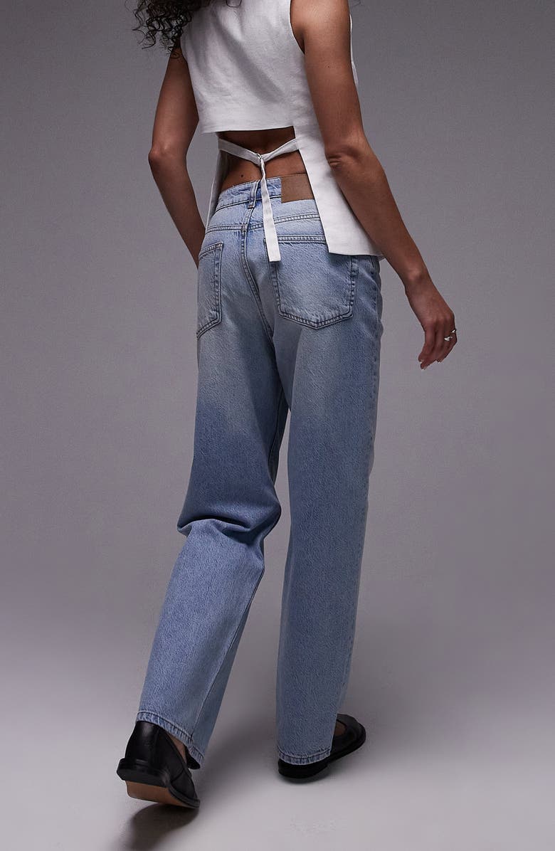 Topshop Awkward Barrel Jeans, Alternate, color,