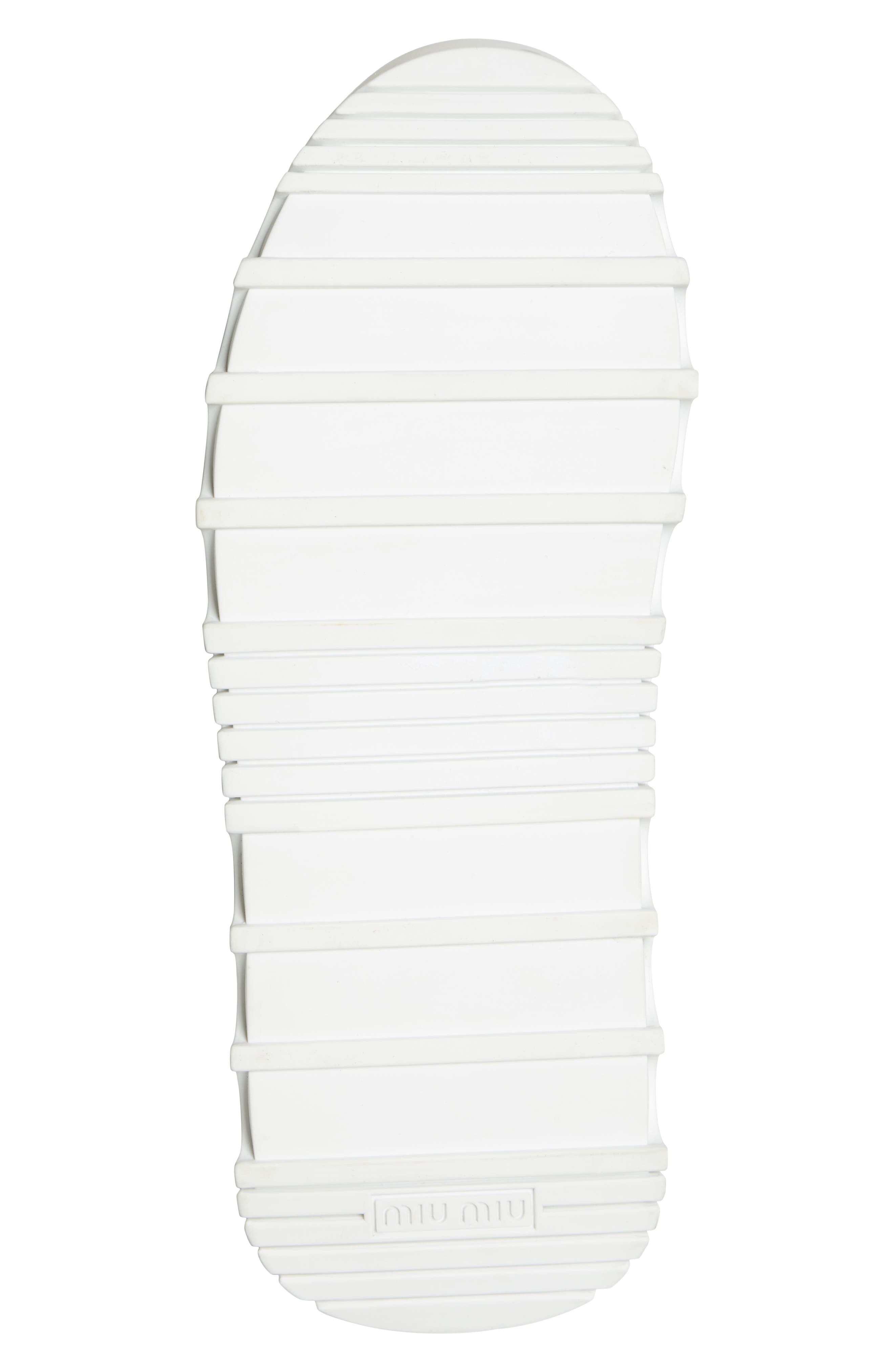 Miu Miu Logo Platform Wedge Sneaker, Alternate, color, 