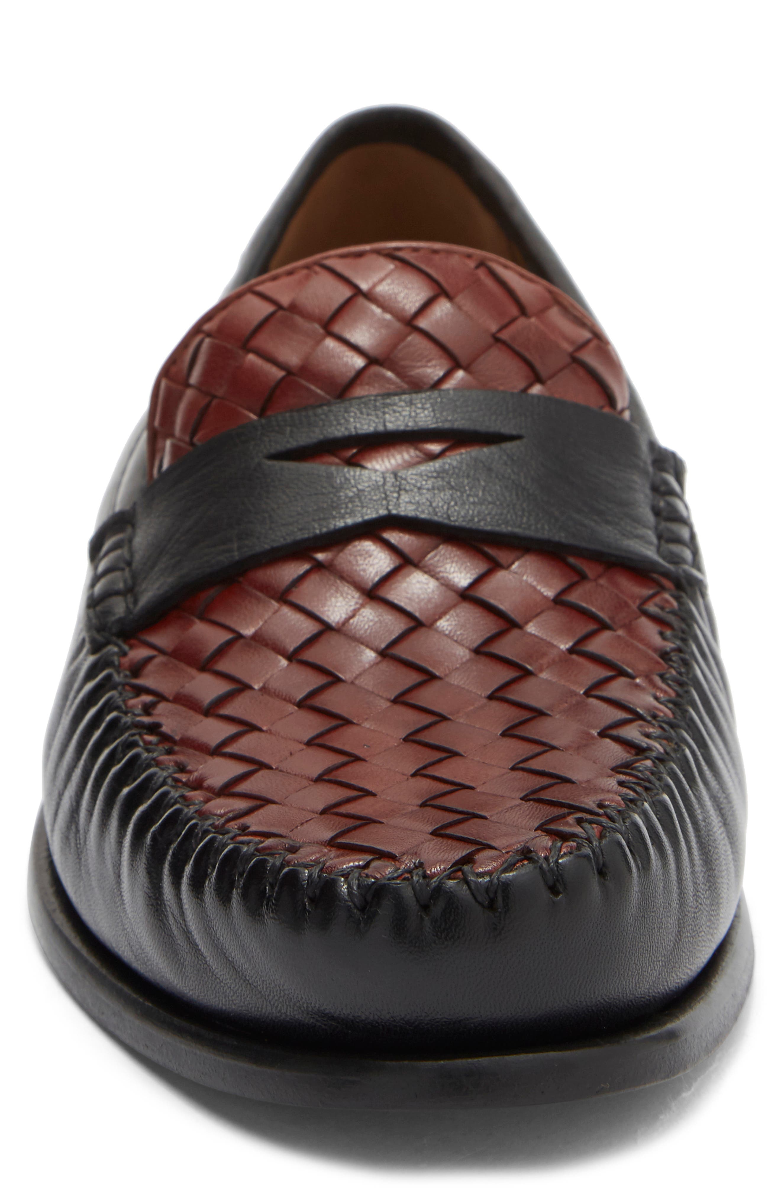 Robert Zur Penny Loafer, Alternate, color, Black/ Luggage