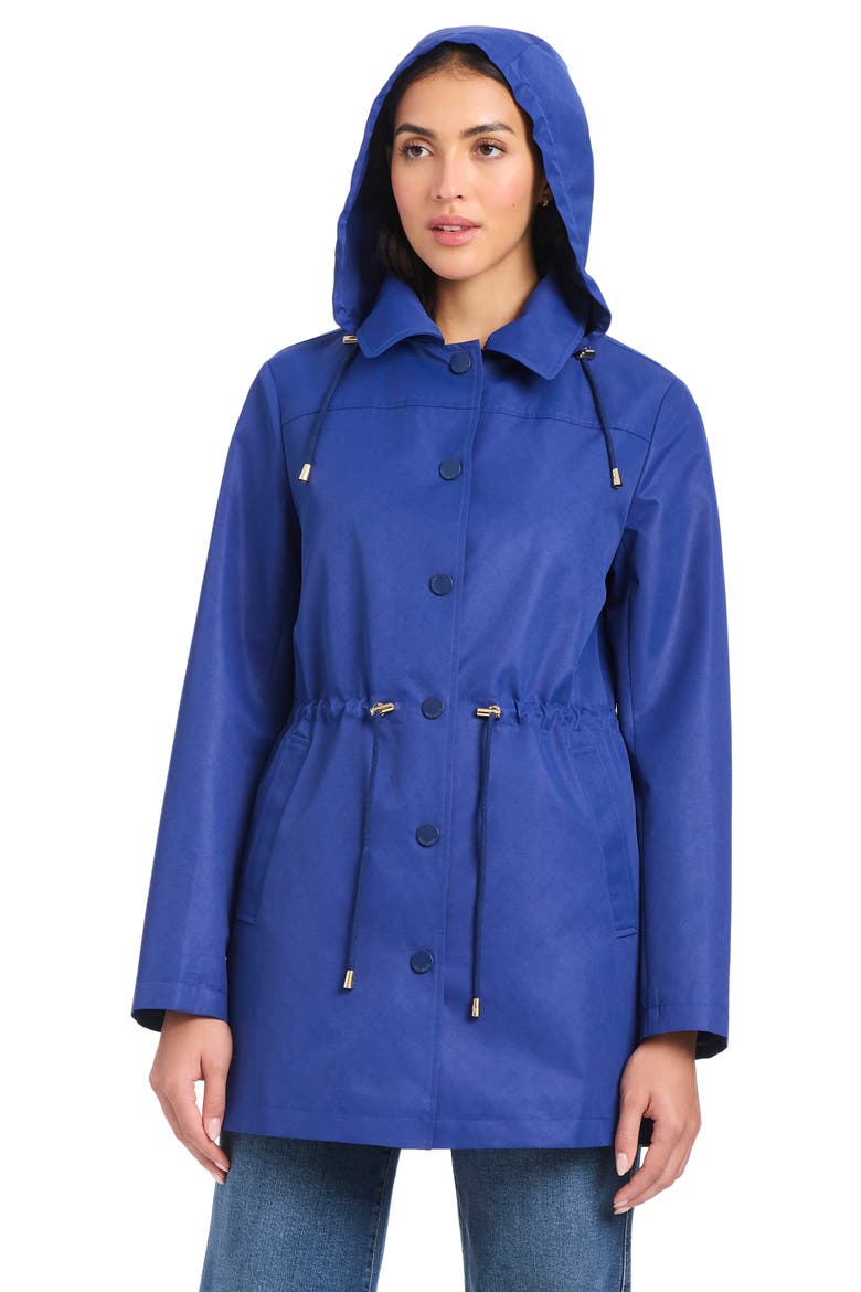 Magic Print Hooded Rain Jacket, Alternate, color, NORTH SEA