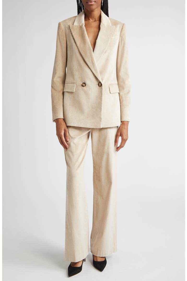 Grigore Cotton Blend Corduroy Pants, Alternate, color, HEATHERED SAND