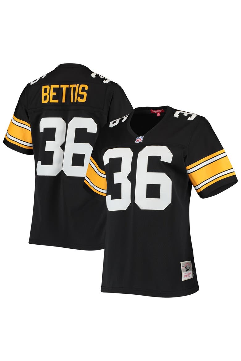 Women's Mitchell & Ness Jerome Bettis Black Pittsburgh Steelers 1996 Legacy Replica Jersey, Main, color, Black