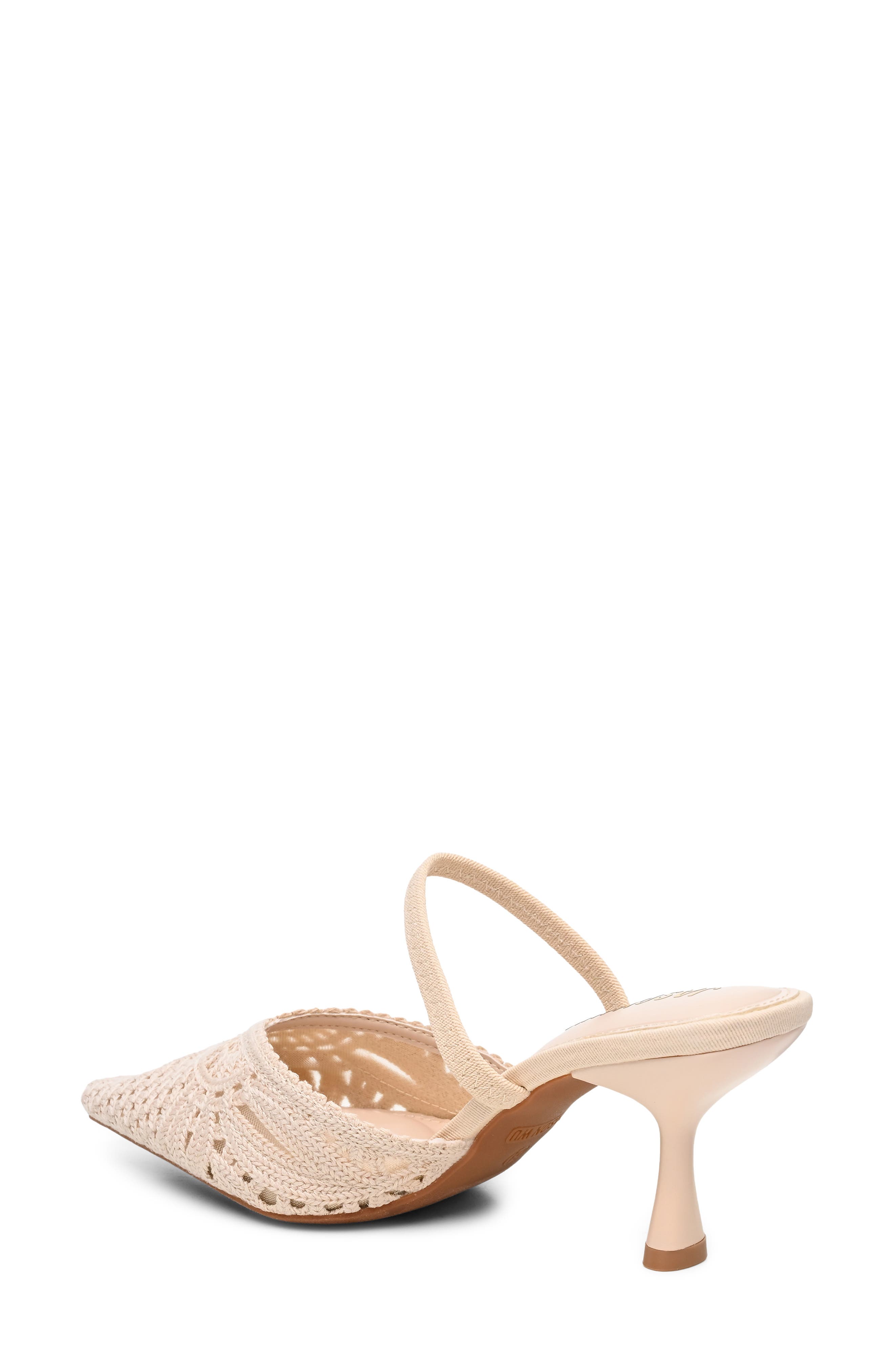 Zuma Macramé Slingback Pump, Alternate, color, CREAM
