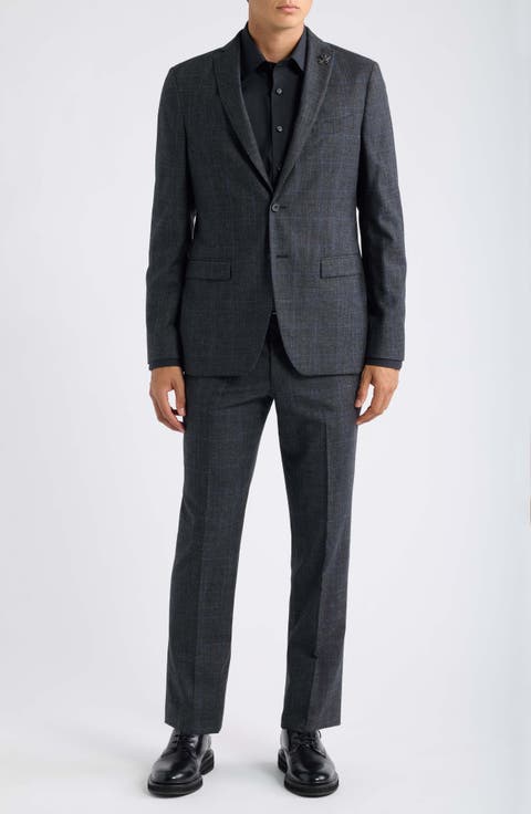 Varick Glen Plaid Two-Button Suit