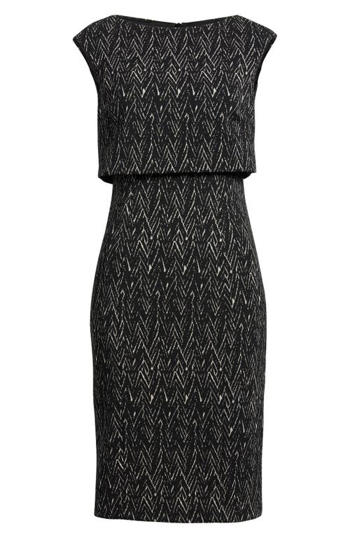 ELIZA J ELIZA J OTTOMAN POPOVER SHEATH DRESS