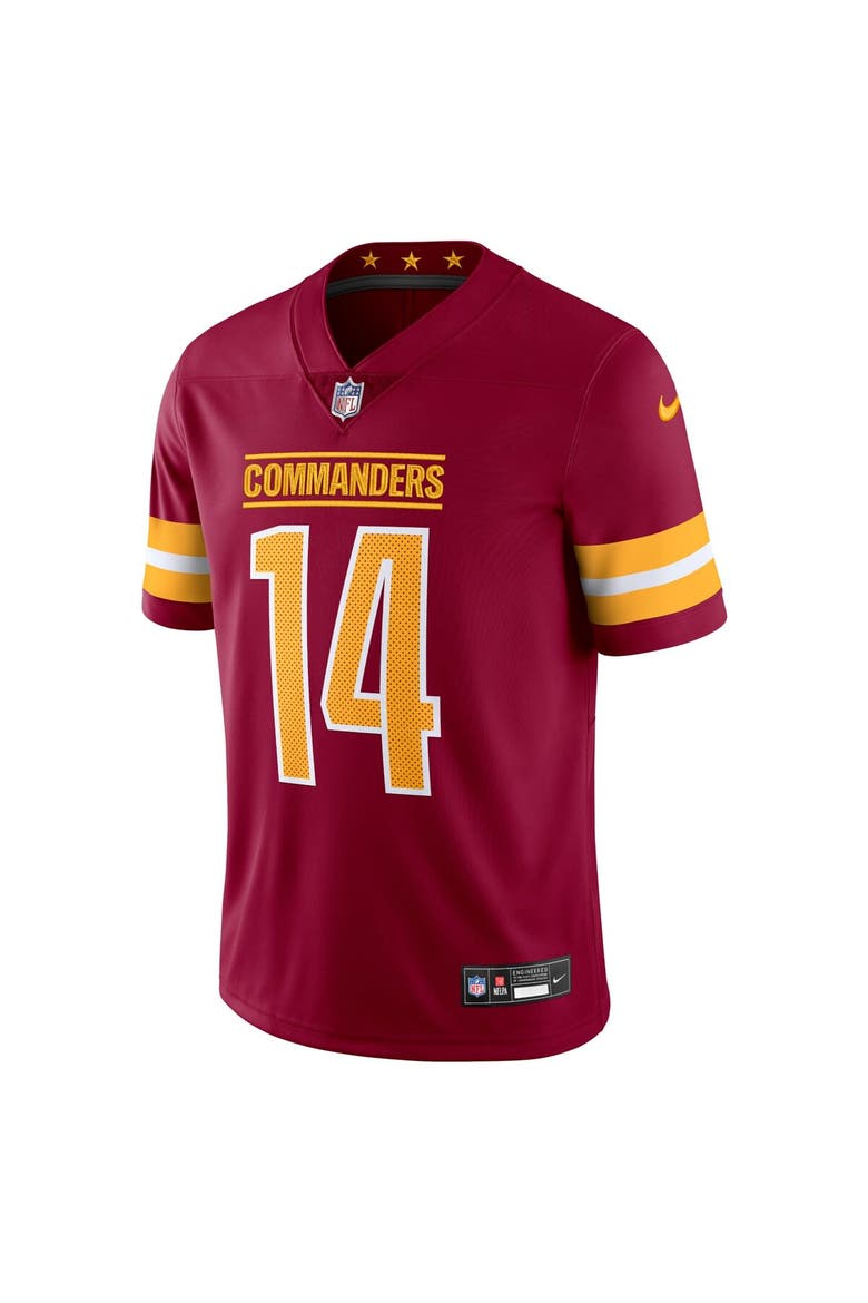 Men's Nike Sam Howell Burgundy Washington Commanders  Vapor Untouchable Limited Jersey, Alternate, color, Burgundy