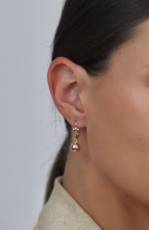 Bling Jewelry Classic Elegant Simple Round Drop Earrings In Gold