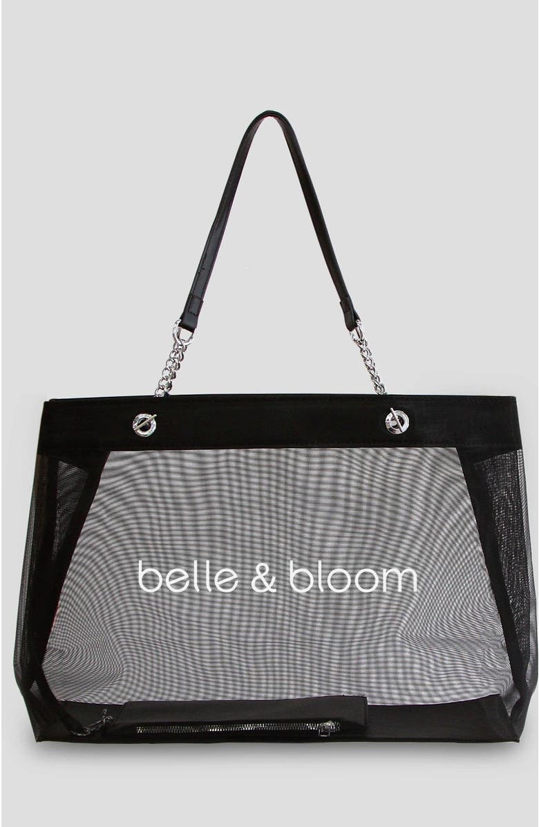 Belle & Bloom Wild Lover Tote Bag, Main, color, Black/White
