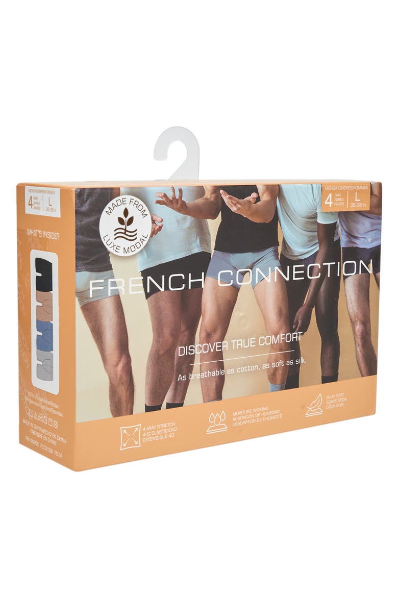 4-Pack Modal Boxer Brief, Alternate, color, Blue Multi