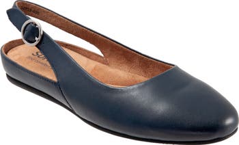 (取寄) ソフトウォーカー レディース サンディー SoftWalk women SoftWalk Sandy Navy SoftWalk® Sandy Slingback Flat Sandal (Women) | Nordstrom