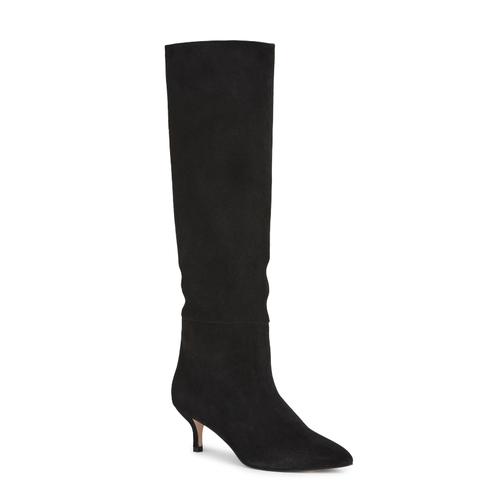 Shop Neil J. Rodgers Eva Slouch Boot In Black Suede
