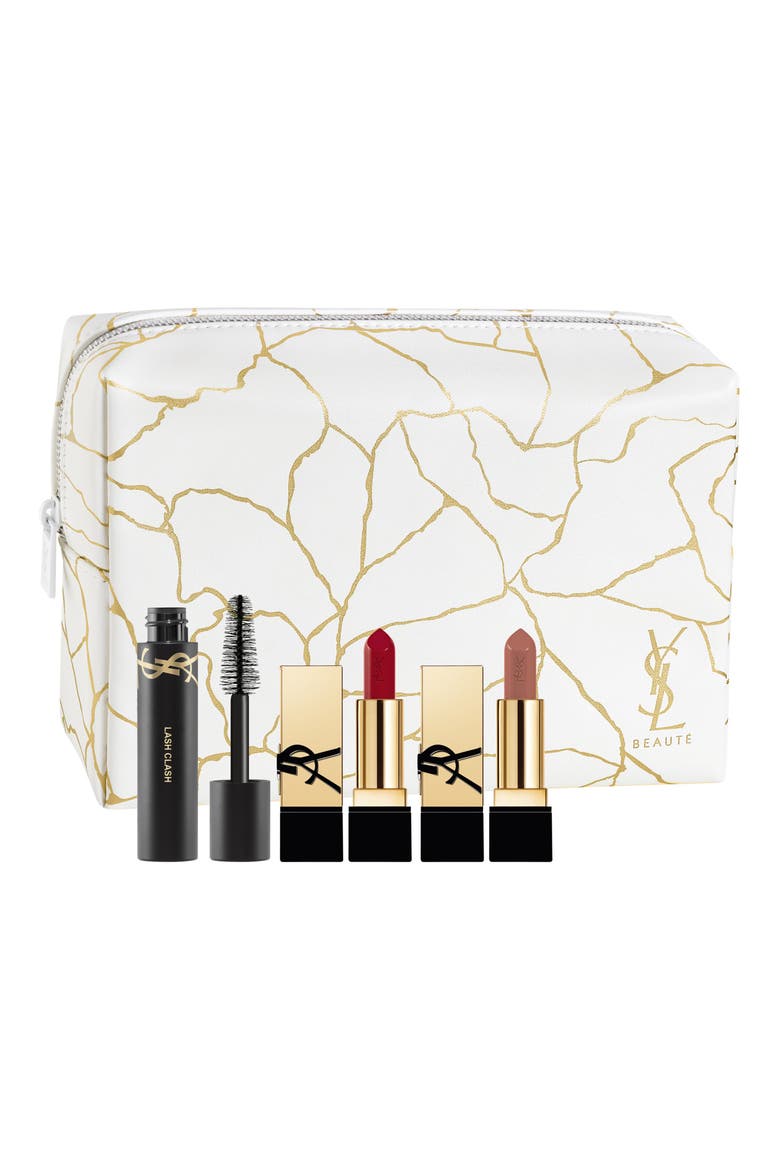 Mini Lash Clash & Rouge Pur Couture Satin Lipstick Set $50 Value, Main, color, NO COLOR
