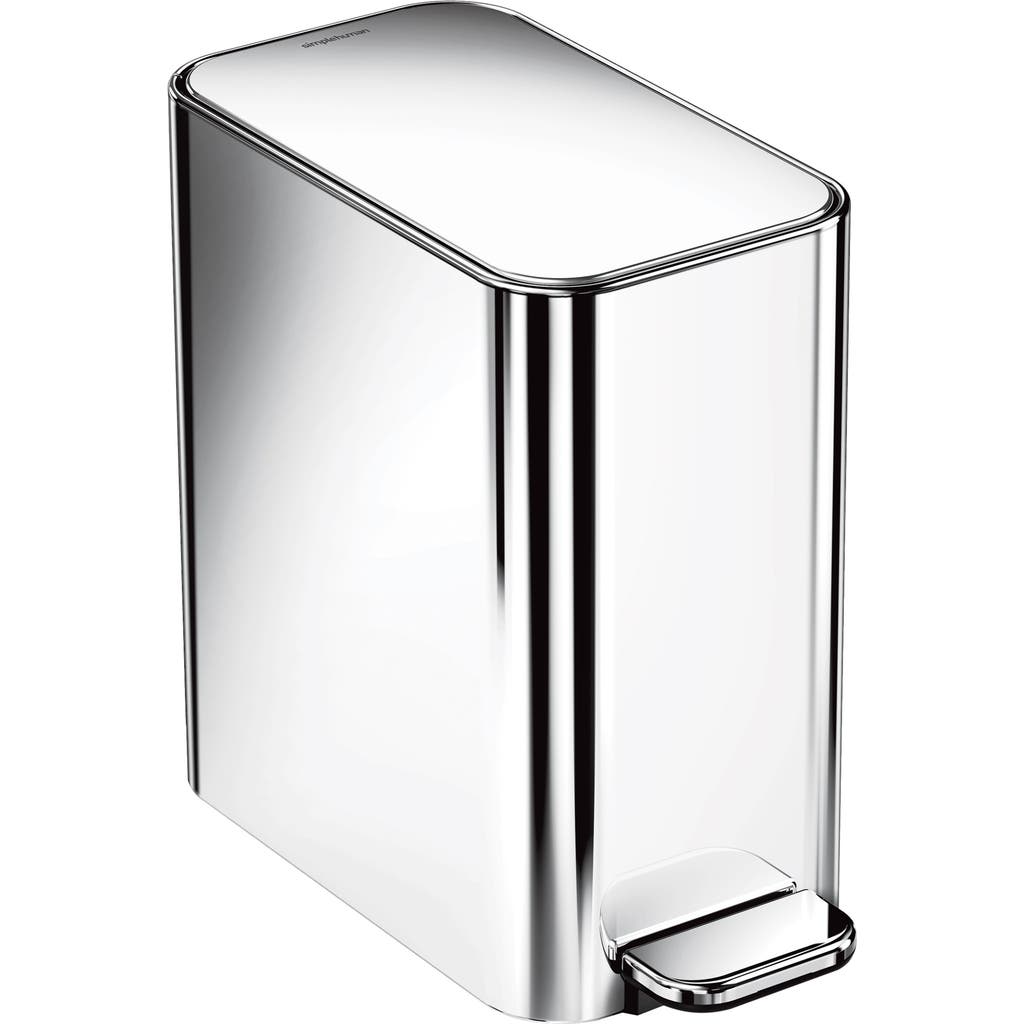 Simplehuman 5l Slim Step Can In Metallic