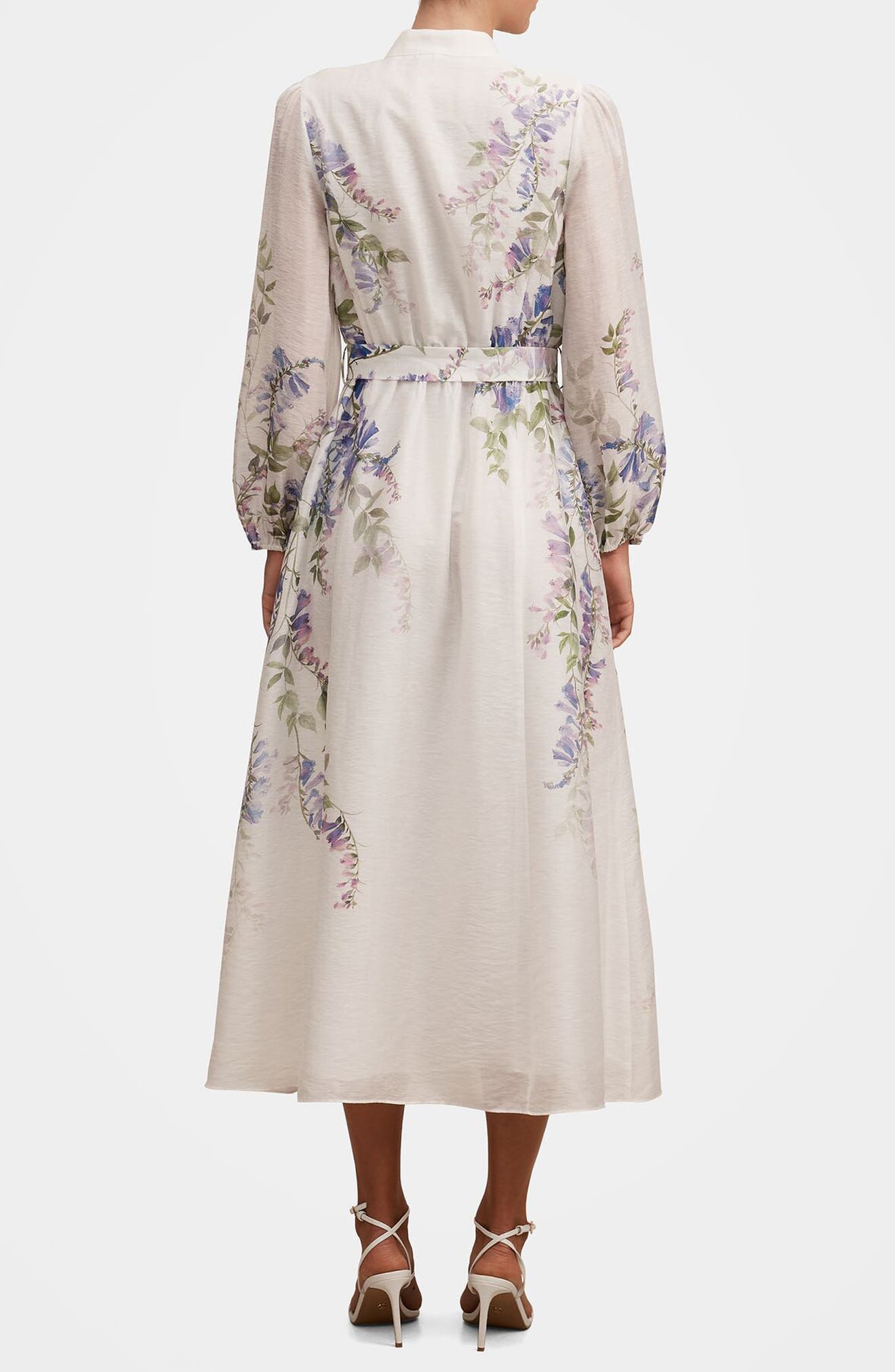 Sheridan Placement Print Long Sleeve Maxi Dress - image 2