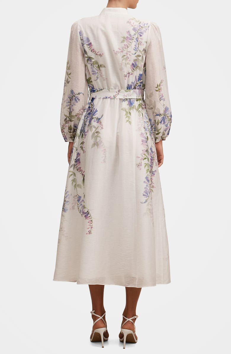 Ever New Sheridan Placement Print Long Sleeve Maxi Dress, Alternate, color, Wisteria Floral