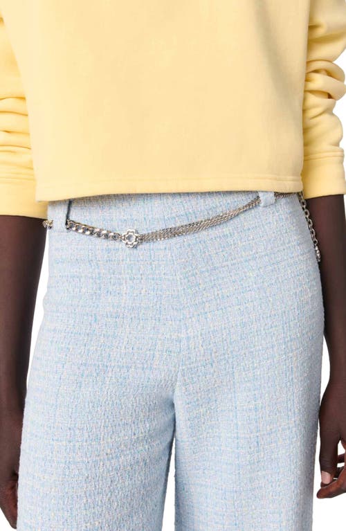 Shop Maje Tweed Trousers With Belt