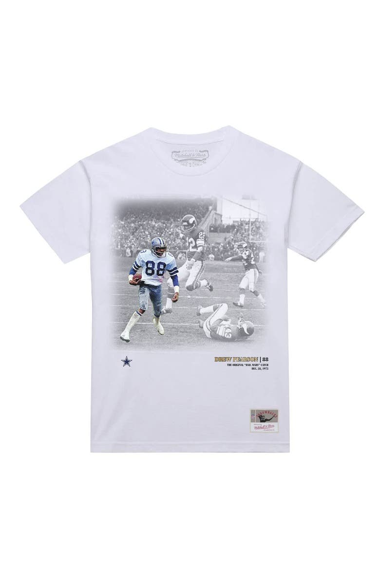 Mitchell & Ness Men's Mitchell & Ness Drew Pearson White Dallas Cowboys Moments T-Shirt, Main, color, White