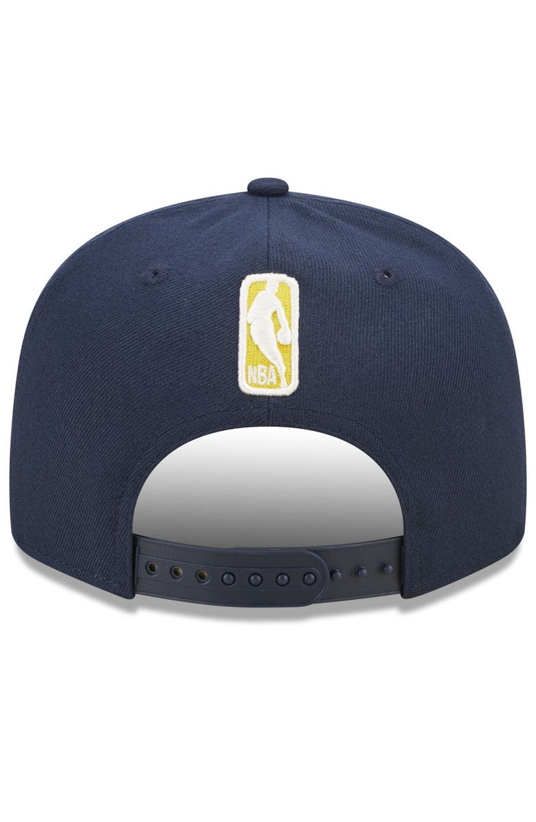 New Era Men's New Era  Navy Indiana Pacers 2022/23 City Edition  Official 9FIFTY Snapback Adjustable Hat, Alternate, color, 