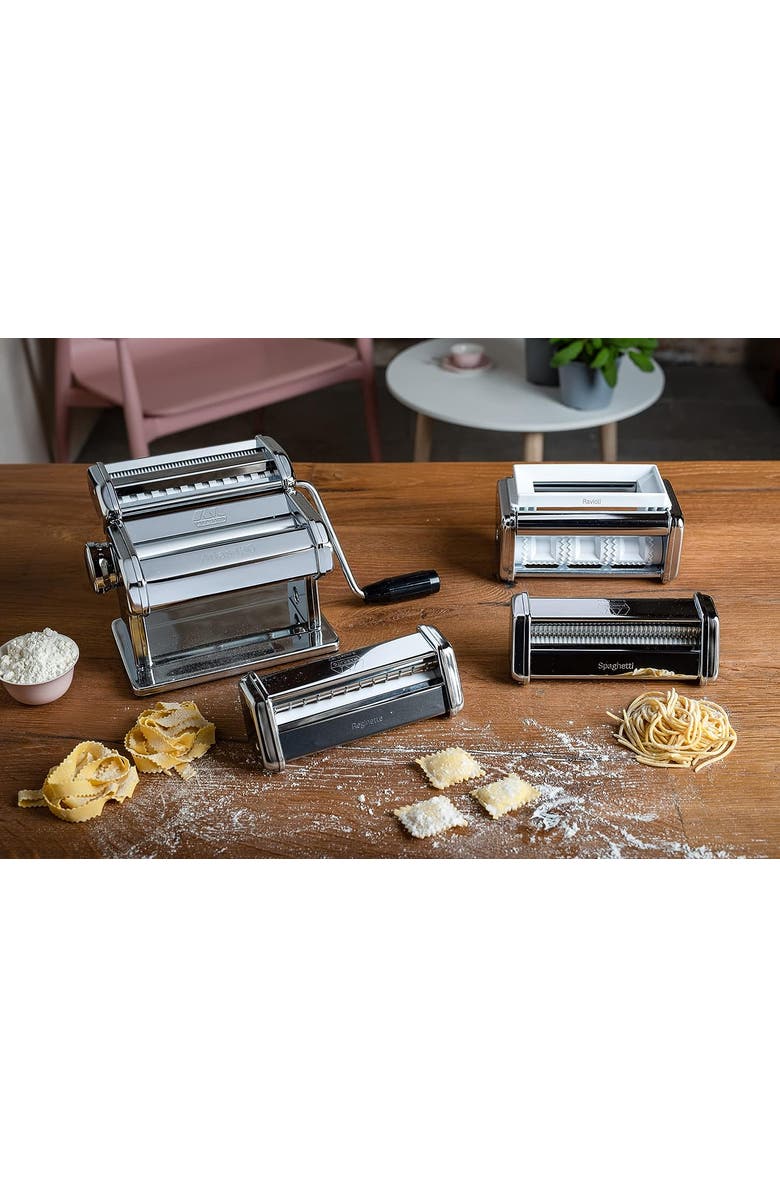 Marcato Atlas 4-Piece Set Pasta Set, Includes Atlas 150, Ravioli, Spaghetti, Reginette, Alternate, color,
