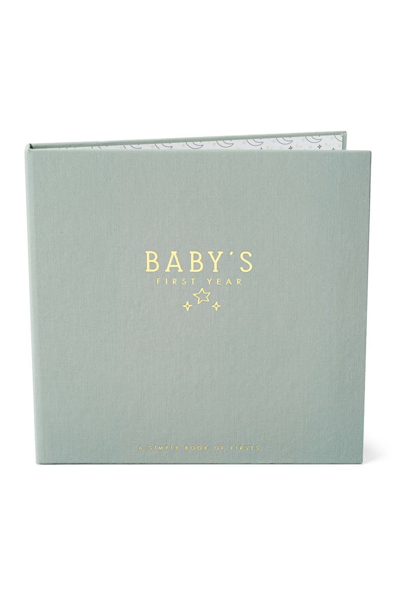 'Baby's First Year' Celestial Skies Memory Book, Alternate, color, HEATHER SAGE