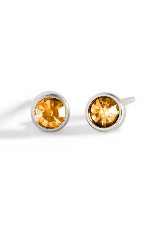 Mint & Lily Birthstone Bezel Studs