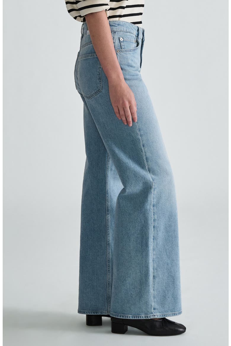 Florida High Waist Wide Leg Jeans, Alternate, color, BLEACHED CLASSIC BLU