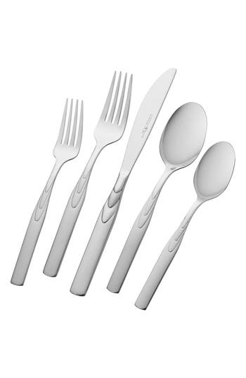 Henckels Cutlery Rapture 18/10 Stainless Steel 45-piece Flatware Set In Silver