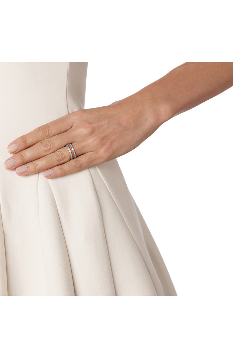 Monica Vinader Diamond Skinny Double Band Ring, Alternate, color, 