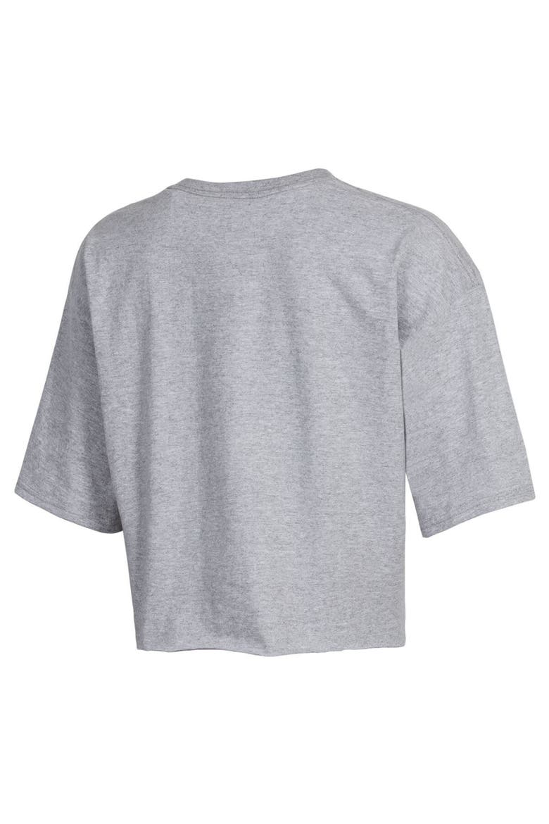 Women's Champion  Gray Michigan Wolverines College Football Playoff 2023 National Champions Boyfriend Crop T-Shirt, Alternate, color, Gray
