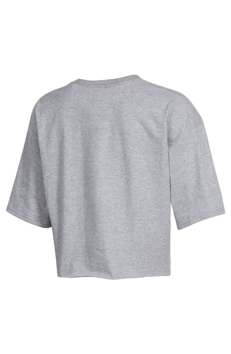 Champion Women's Champion  Gray Michigan Wolverines College Football Playoff 2023 National Champions Boyfriend Crop T-Shirt, Alternate, color, 