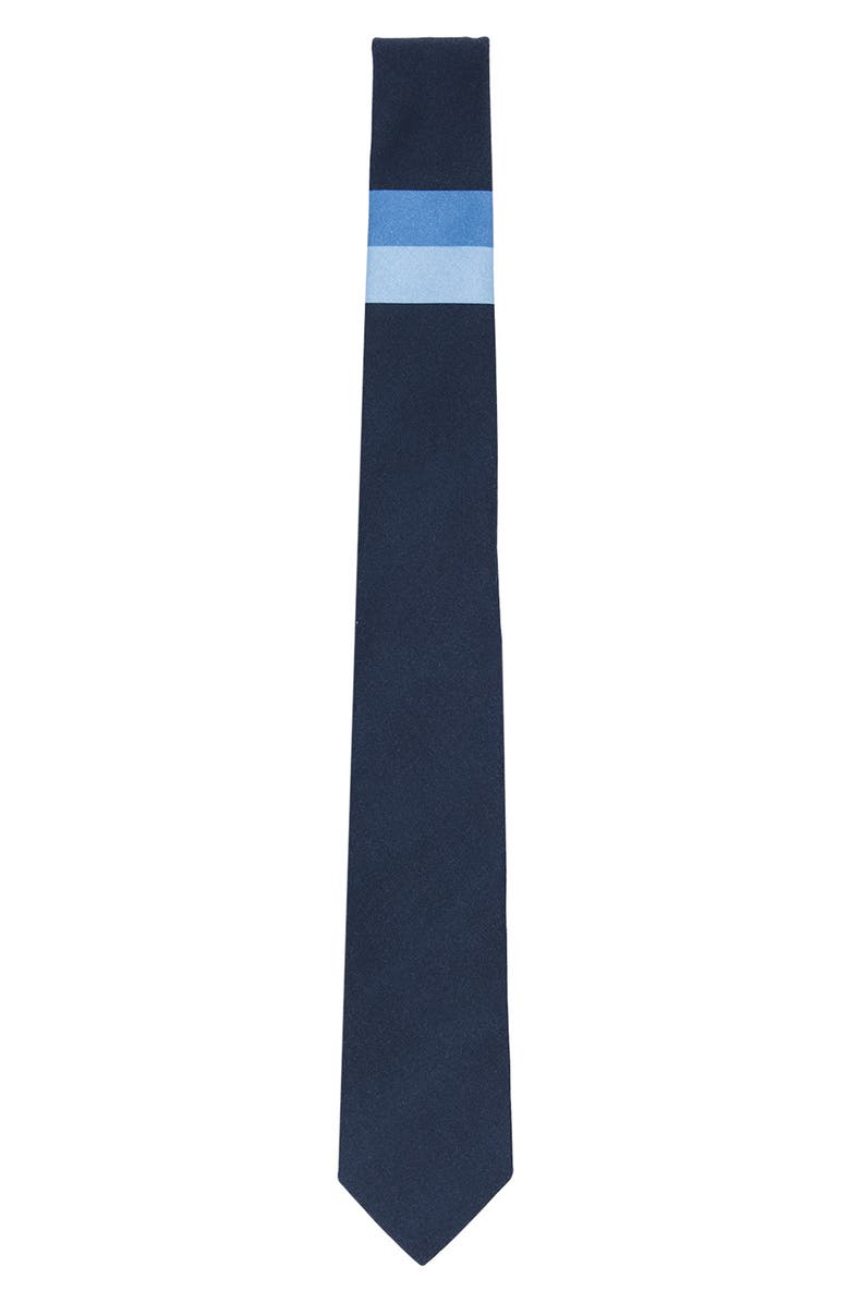 Brooklyn Brigade Bar Stripe Cotton Tie, Alternate, color, 