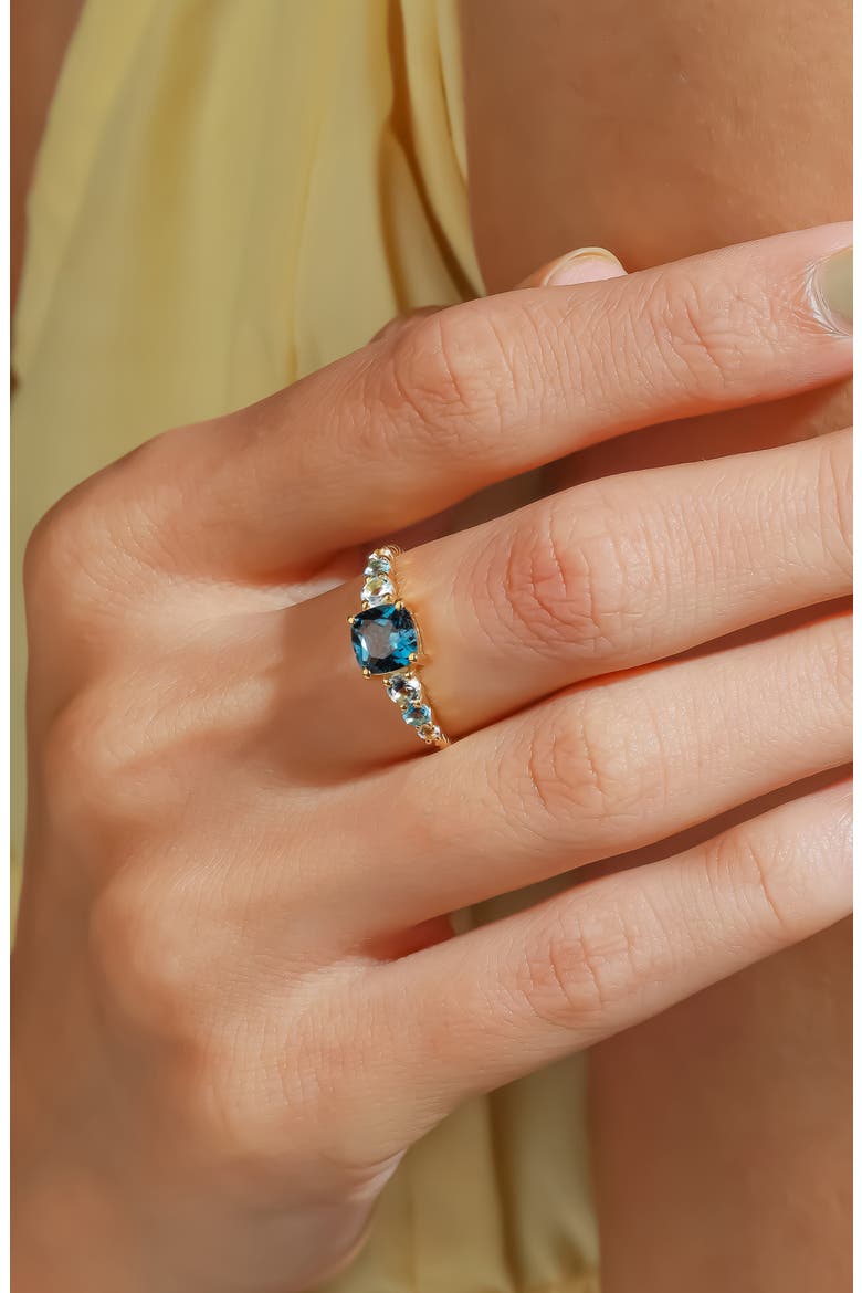 Gemstone Twist Band Ring, Alternate, color, BLUE