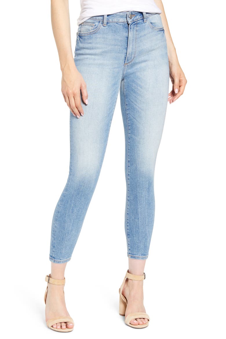 Farrow High Waist Crop Skinny Jeans, Main, color, SORRENTO