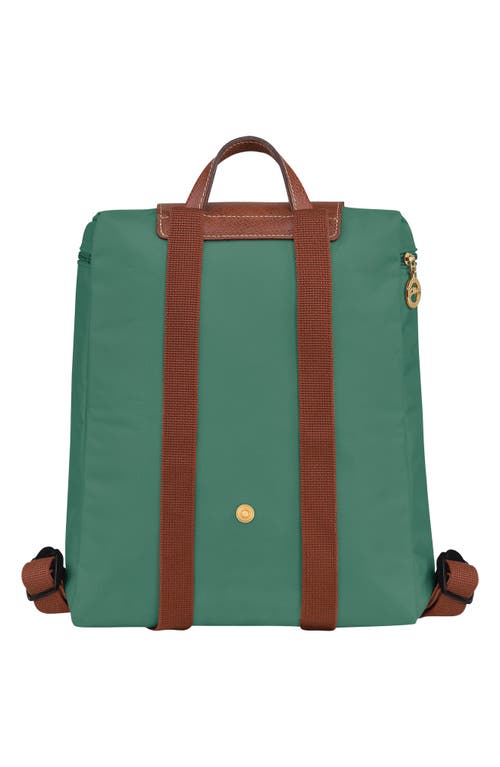 Longchamp Le Pliage Nylon Canvas Backpack In Green