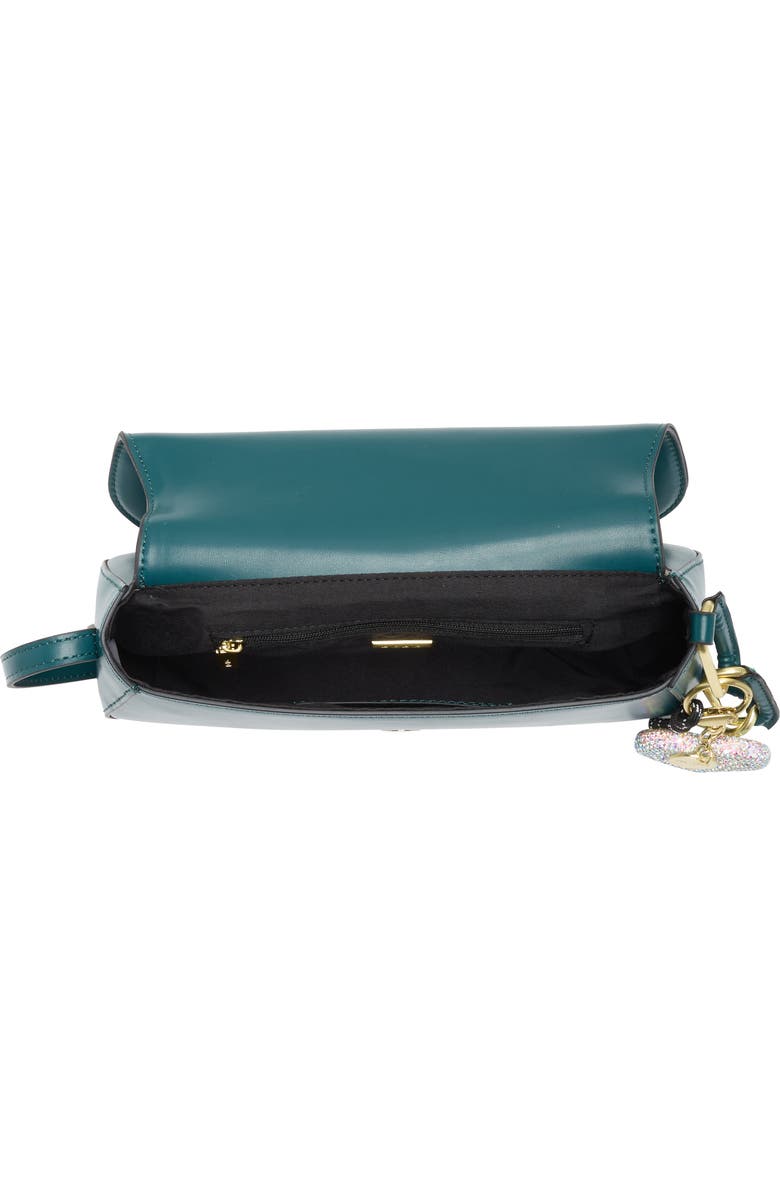 BCBG Covered Rings Shoulder Bag, Alternate, color, Jade Green