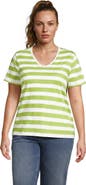 Lands' End Supima Cotton V-neck T-Shirt